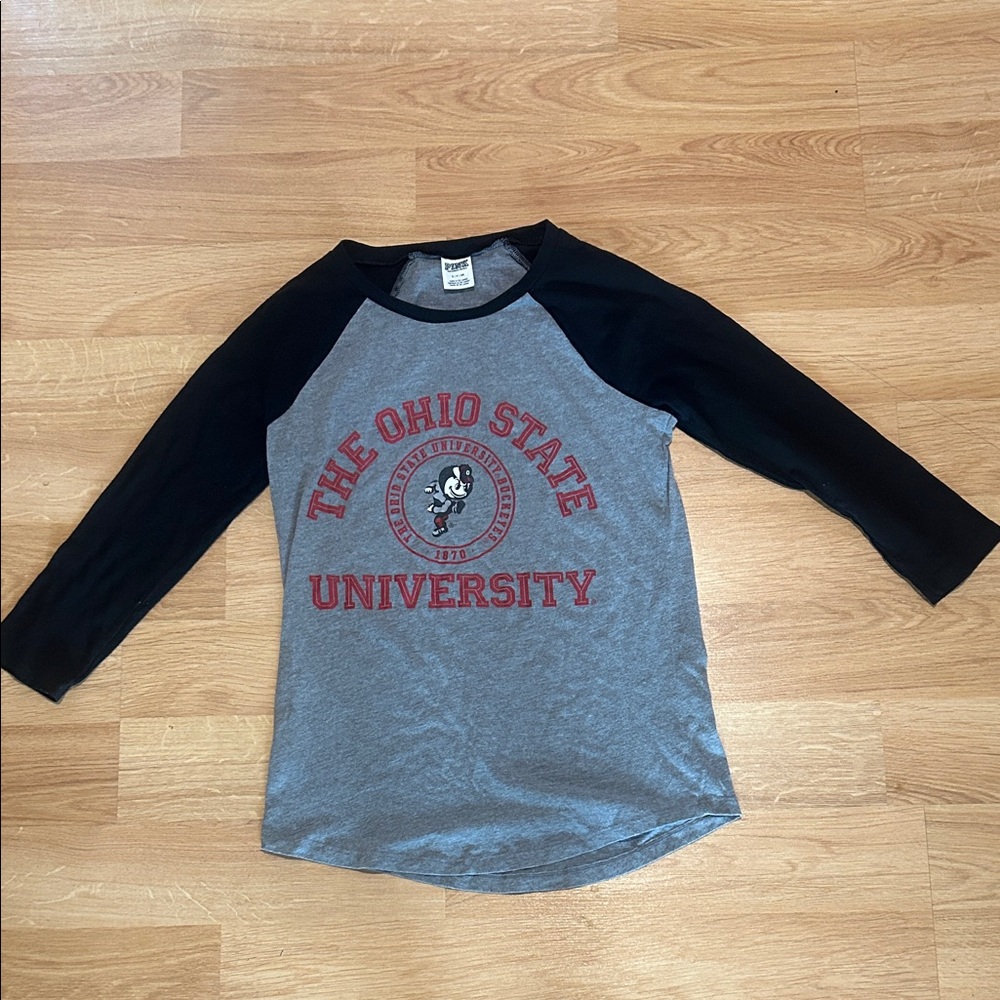 VS Pink Ohio State University Raglan Tee